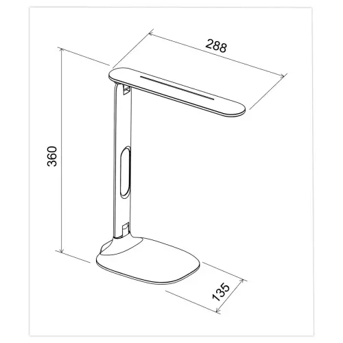 Lampe de bureau Led Foley blanc photo du produit