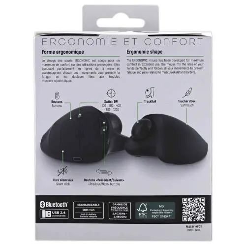 Souris Trackball sans fil photo du produit