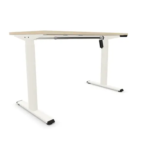 Bureau Eco electrique acacia/blanc monté 120x 60 cm photo du produit