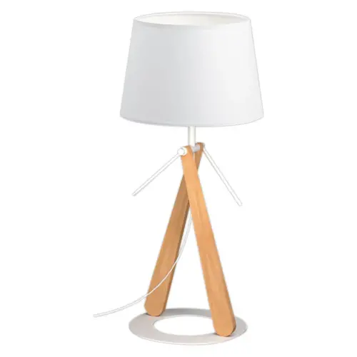 Lampe E27 ZAZOU blanc photo du produit
