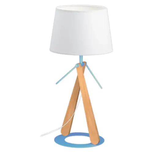 Lampe E27 ZAZOU bleu photo du produit