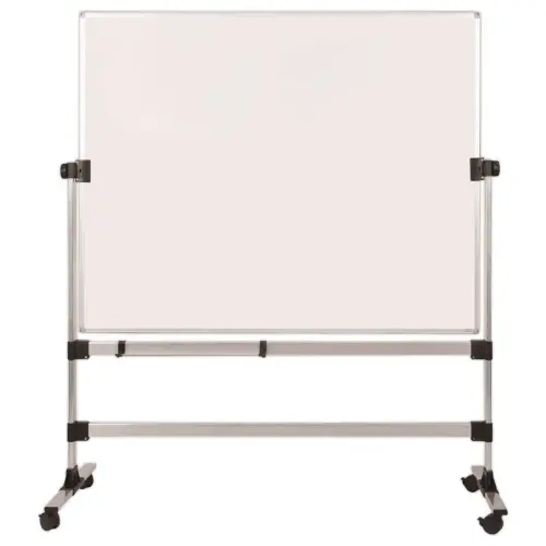 Tableau blanc émaillé pivotant 90 x 120 cm photo du produit