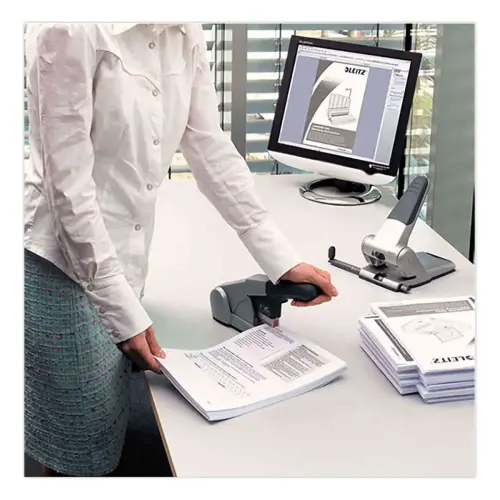 Agrafeuse, Leitz Duty FlatClinch 5552,Argent photo du produit