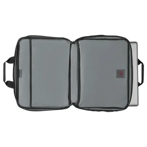 Sacoche double soufflets pour ordinateur portable 16" noir/gris photo du produit