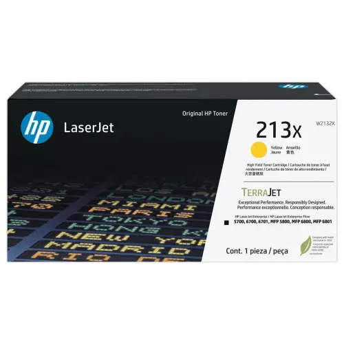 Toner HP W2132X jaune photo du produit