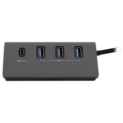 Hub 4 en 1 USB-A & USB-C 3.0 en aluminium vers 3x USB-A + 1xUSB-C photo du produit