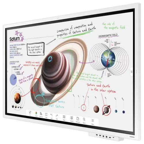 Ecran Flip 55" Samsung + support &agrave; roulettes Neomounts photo du produit