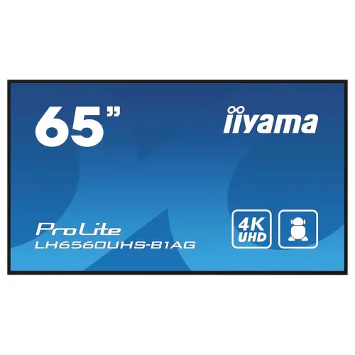 Ecran 65" Iiyama + support mobile à roulettes photo du produit