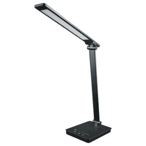 Lampe LED de bureau Novy avec 2 prises USB - Variateur d'intensité - 5 températures de couleur - Unilux photo du produit