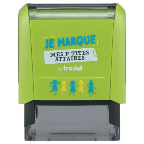 Tampon Je marque mes p'tites affaires Typo TRODAT photo du produit