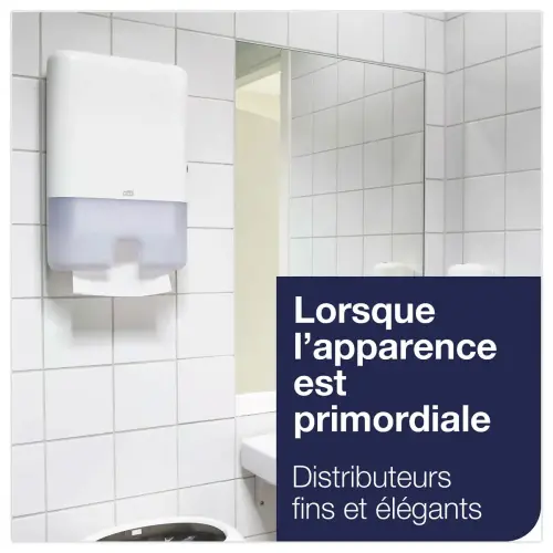 20 Essuie-mains interfoli&eacute;s &eacute;conomiques H2 - Blancs - TORK photo du produit