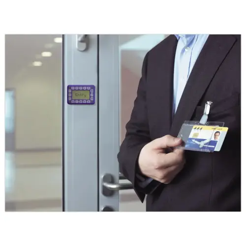 25 Porte-cartes magnétiques avec clip - 1 carte - Durable photo du produit