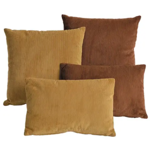 Coussin carr&eacute; ocre photo du produit