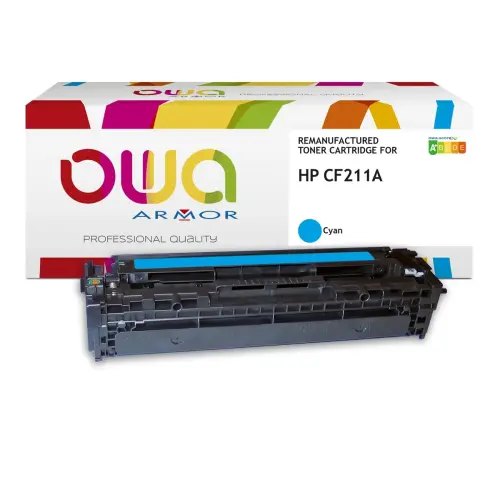 Toner &eacute;quivalent HP CF211A - Cyan - Owa photo du produit