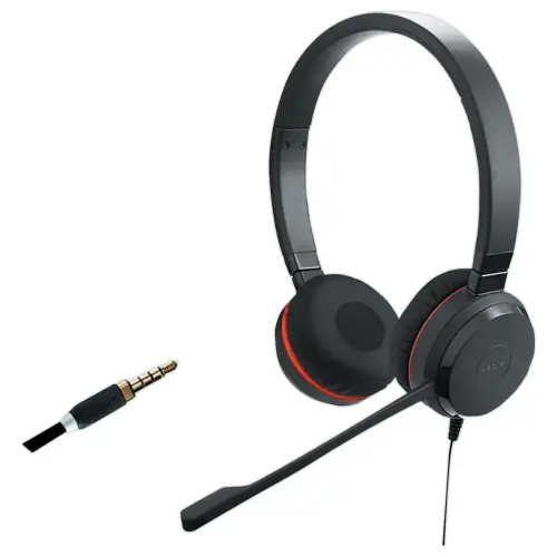 Casque t&eacute;l&eacute;phonique filaire Jabra Evolve  30 DUO JACK photo du produit