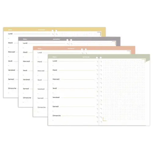 Agenda 21 perpétuel semainier S Eterny Graphic - Français photo du produit