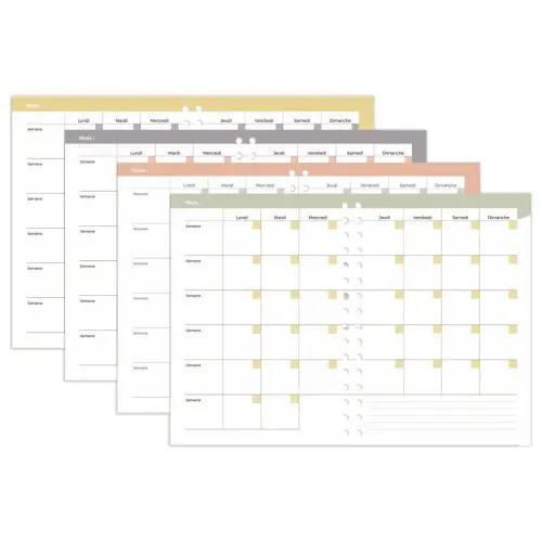 Agenda 21 perp&eacute;tuel semainier S Eterny Fleurs - Fran&ccedil;ais photo du produit