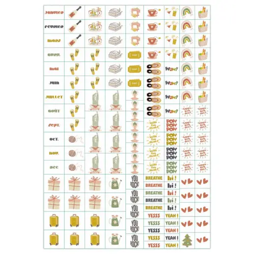 Agenda 21 perp&eacute;tuel semainier S Eterny Fleurs - Fran&ccedil;ais photo du produit