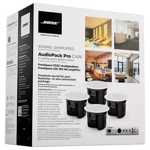 AudioPack Pro encastrable C4W blanc Bose Professional photo du produit