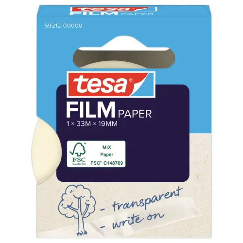 Ruban adhésif Tesafilm® Paper 33M X 19mm photo du produit