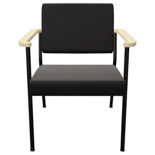 Fauteuil accueil noir photo du produit