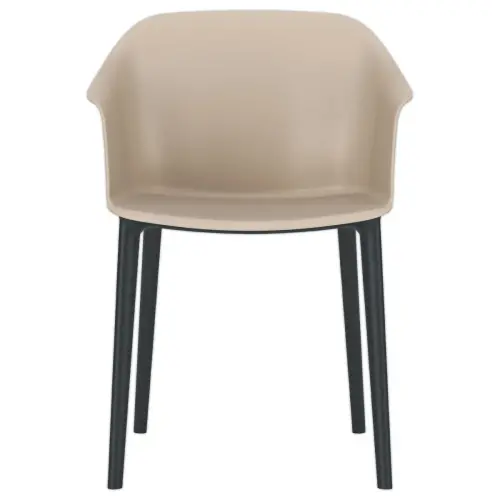 Fauteuil polypro intérieur/ extérieur beige photo du produit