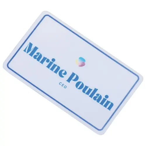 200 Badges adh&eacute;sifs textile imprimables 8 x 5 cm photo du produit