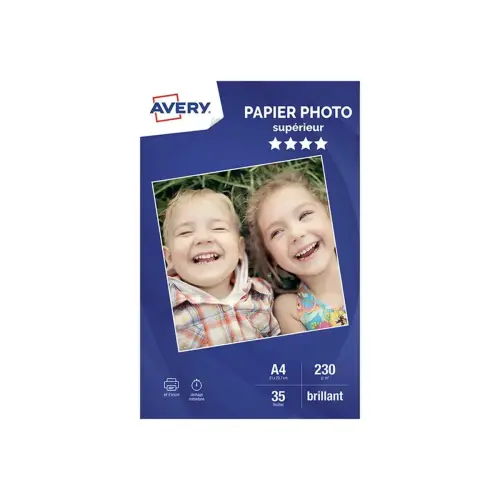 35 Feuilles de papier photo brillant A4 230 g/m&sup2; jet d'encre photo du produit