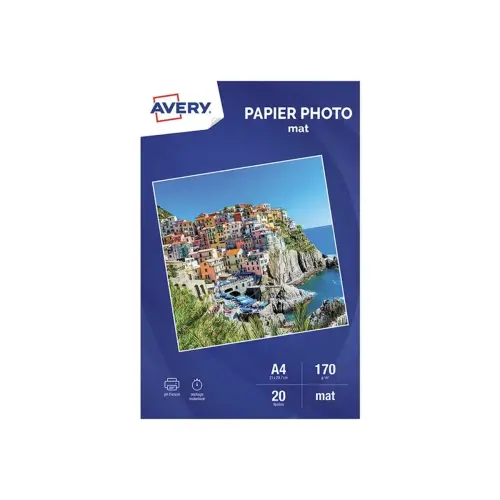 20 Feuilles de papier photo mat A4 170 g/m² jet d'encre photo du produit