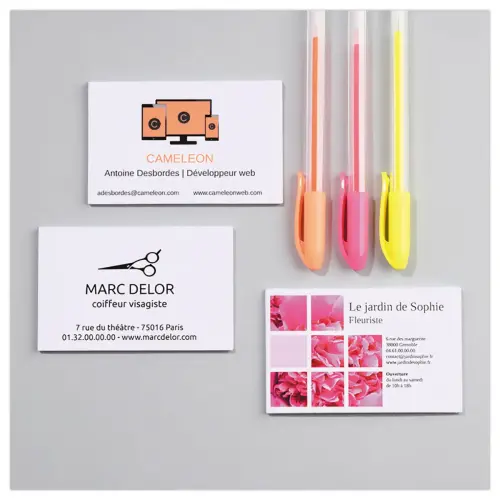 250 Cartes de visite bords micro-perforés photo du produit