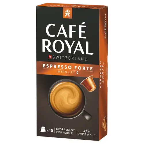 10 Capsules de caf&eacute; Cafe Royal Espresso Forte - Compatibles Nespresso photo du produit