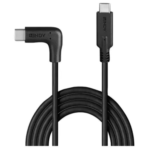 Câble USB 3.2 Type C coudé 10Gbit/s 1m photo du produit