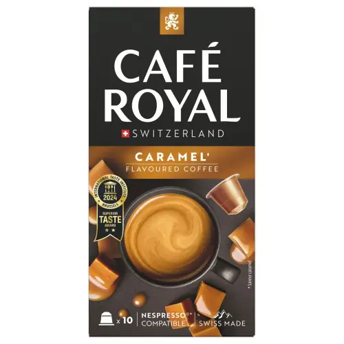 10 Capsules de café CAFE ROYAL Caramel - Compatibles Nespresso photo du produit