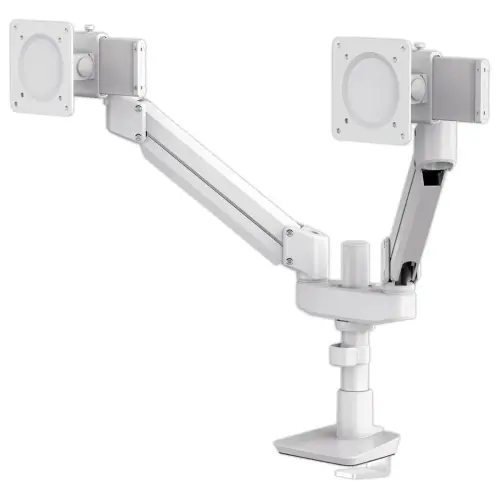 Bras porte-écran double Top Mount Compact Tallo - blanc photo du produit