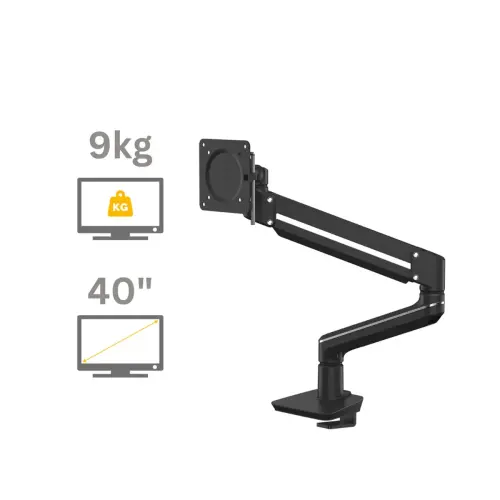 Bras porte-écran Top Mount Tallo - Simple - Noir - Fellowes photo du produit
