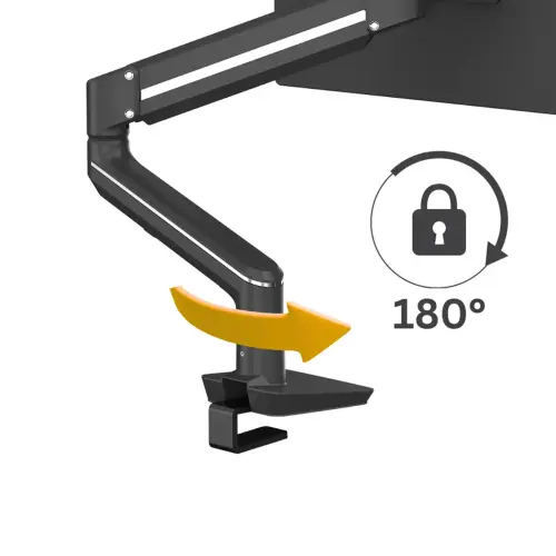 Bras porte-écran Top Mount Tallo - Simple - Noir - Fellowes photo du produit