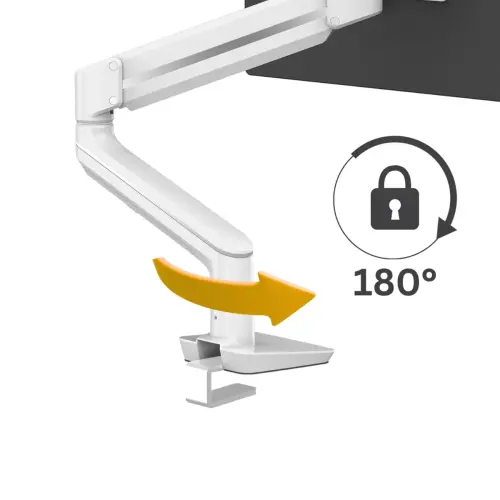 Bras porte-&eacute;cran Top Mount Tallo - Simple - Blanc - Fellowes photo du produit