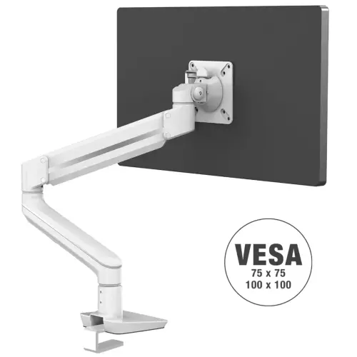 Bras porte-&eacute;cran Top Mount Tallo - Simple - Blanc - Fellowes photo du produit