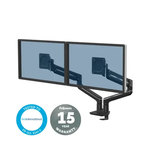 Bras porte-&eacute;cran double Top Mount Tallo - noir photo du produit