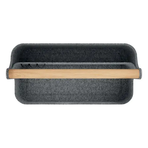 Organiseur de bureau portable Leitz avec poignée, gris foncé photo du produit