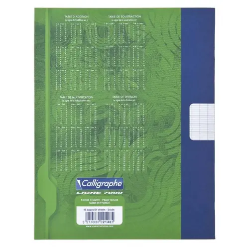 Cahier de brouillon réglure Seyès - 17 x 22 cm - 48 pages - Clairefontaine photo du produit