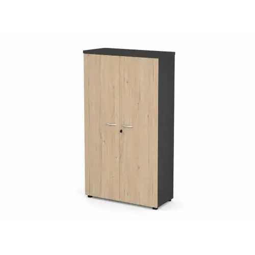 Armoire haute MILAN - 90 x 46 x 200 cm - Ch&ecirc;ne photo du produit