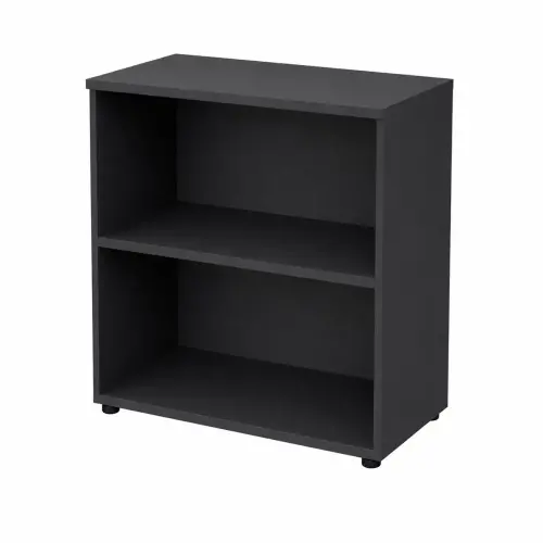 Bibliothèque basse MILAN - 90 x 46 x 85 cm - Chêne photo du produit