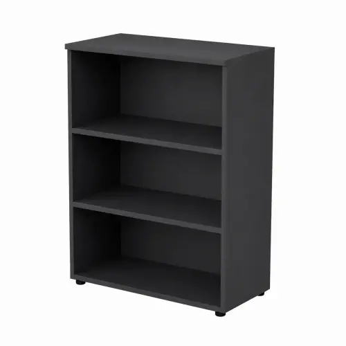 Bibliothèque moyenne MILAN - 90 x 46 x 123 cm - Chêne photo du produit