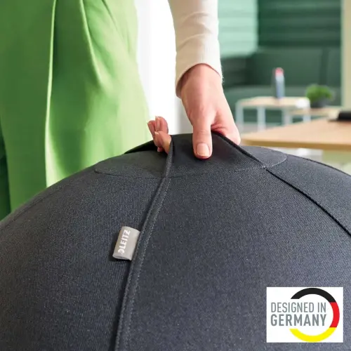 Ballon lest&eacute; assise ergonomique - Diam&egrave;tre 75 cm - Gris - Leitz photo du produit