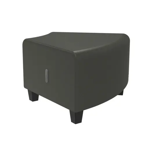 Pouf d'angle - Gris - Alba photo du produit