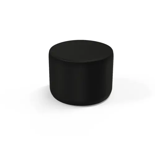 Pouf rond - Noir - Alba photo du produit