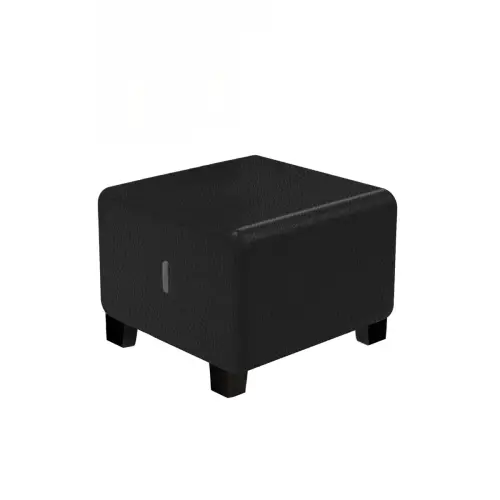 Pouf 1 place - Noir - Alba photo du produit