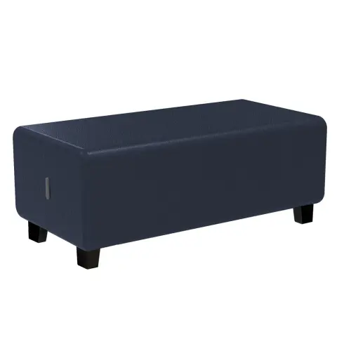 Banquette 2 places - Bleu foncé - Alba photo du produit