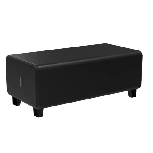 Banquette 2 places - Noir - Alba photo du produit